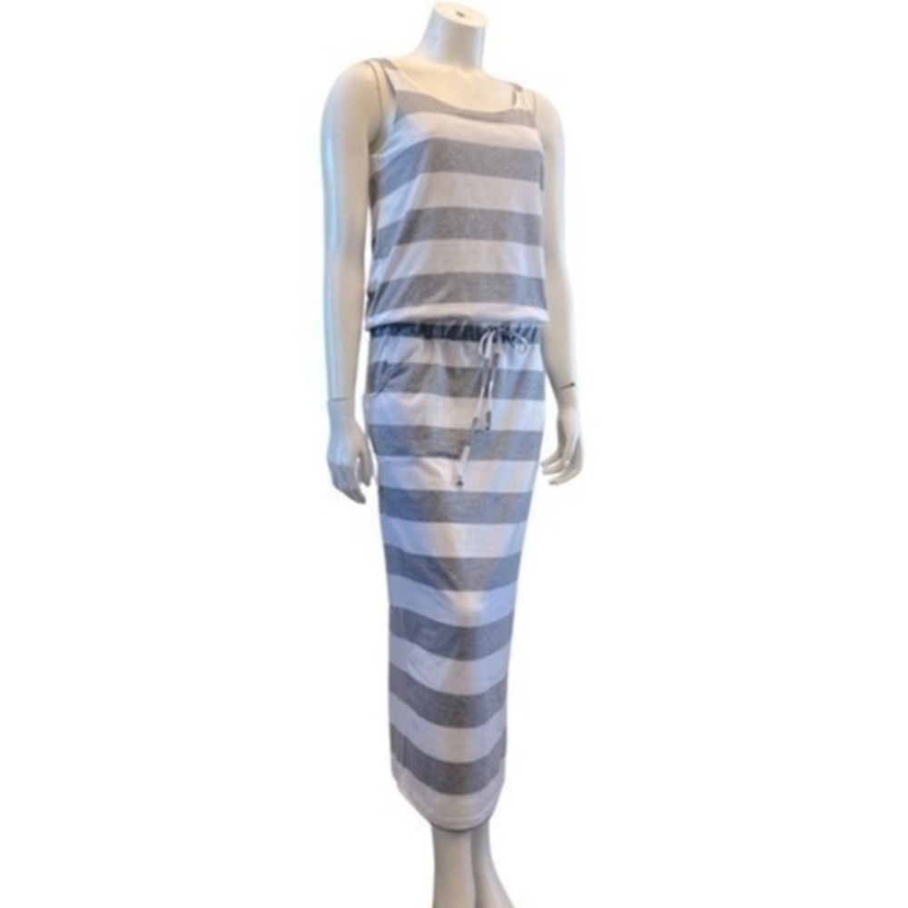 ELENA WANG women’s dress. Drawstring waist. Pockets. EEUC
